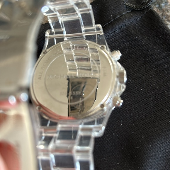 MICHAEL KORS CLEAR CHRONOGRAPH CRYSTAL WATCH MK 5337 WATCH - Picture 6 of 6